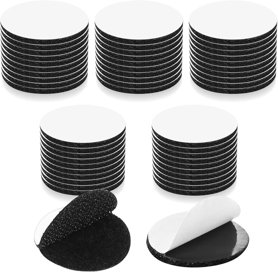 50 Stück Klett Klebepunkte 30mm Selbstklebend