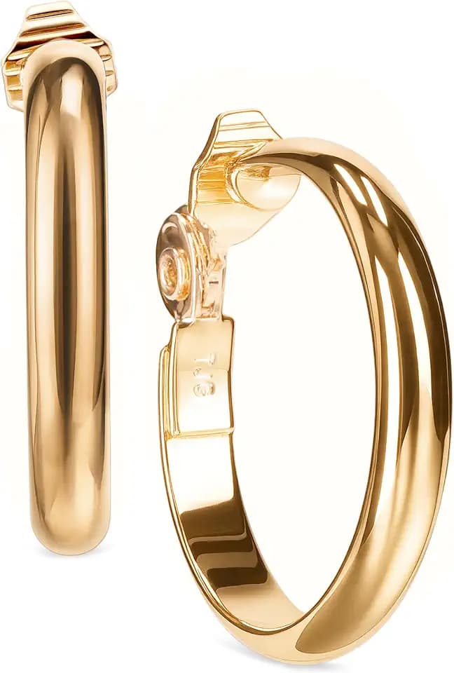 Anne Klein Women's Hoop Earrings, Layered Statement Fashion Jewelry for Everyday and Evening Wear