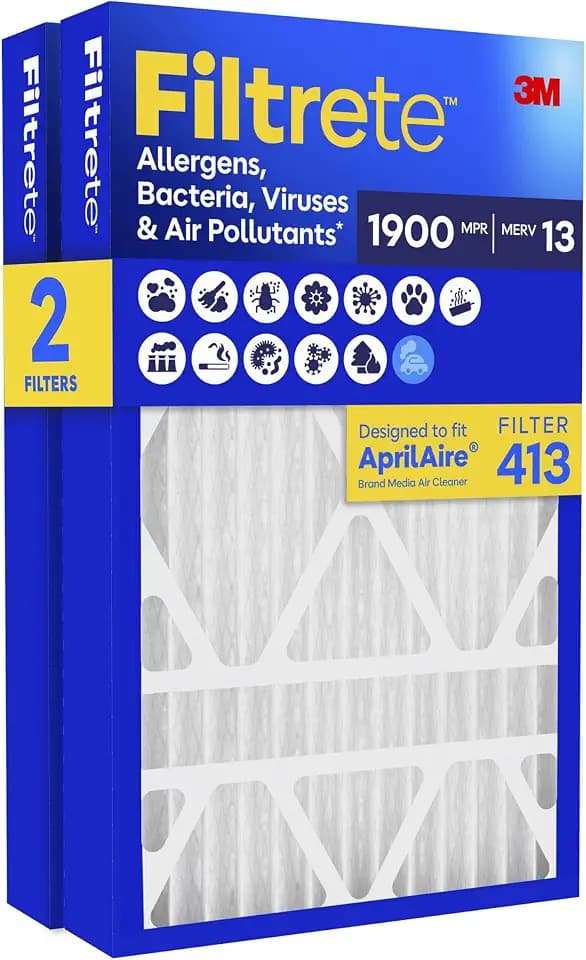 Filtrete 16x25x4 Air Filter, MERV 13, MPR 1900, HVAC Filters