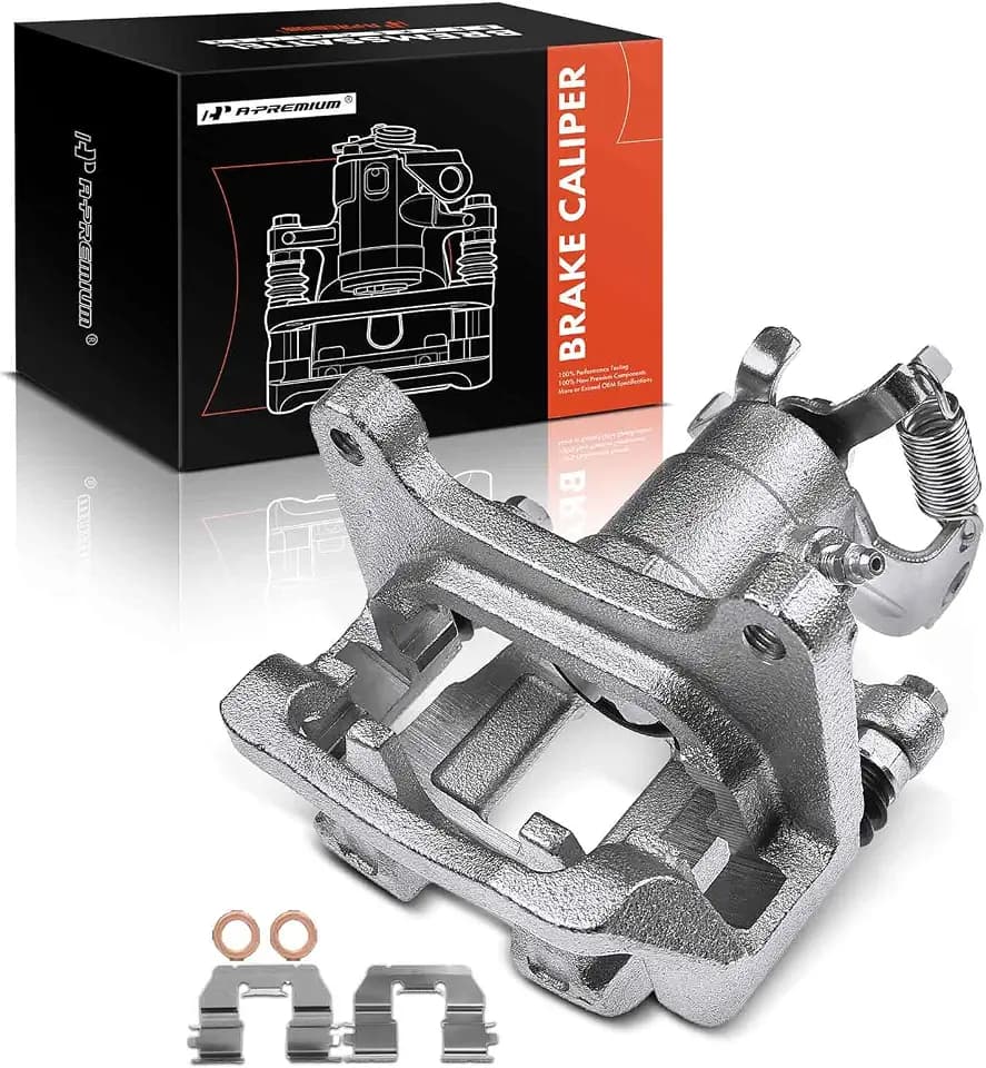 A-Premium Rear Left Driver Disc Brake Caliper with Bracket