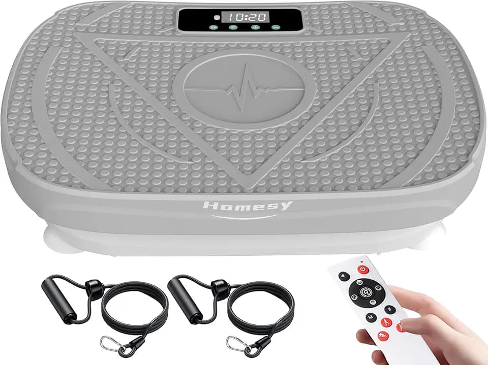 Homesy Vibration Plate Exercise Machine for Lymphatic Drainage & Fitness