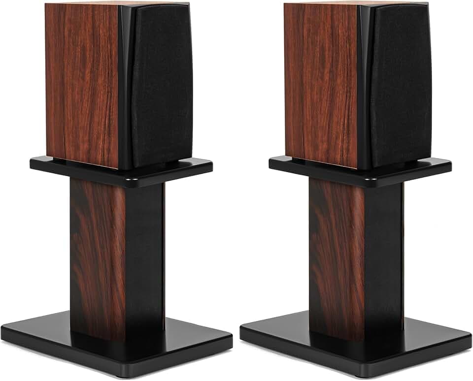 IBVIVIC Pair-12 Inch (30CM)-Wood Speaker Stands, 110lbs Weight Capacity