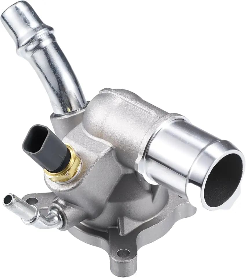 uxcell Engine Coolant Thermostat Housing Water Inlet Assembly for Chrysler 200 for Dodge Dart for Jeep Cherokee 2.4L No.5047772AB/5047263AB Integrated Thermostat Housing Assembly W/Sensor