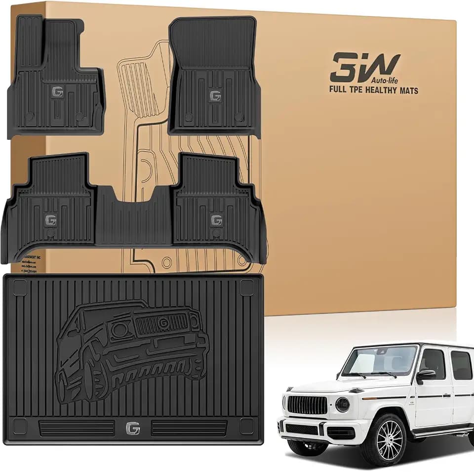 3W Floor Mats&Cargo Liner Fit for 2019-2026 Mercedes-Benz G Class SUV
