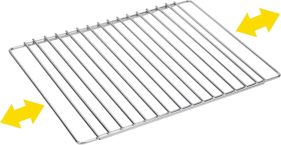 Sauvic Backofenrost, verchromtem Stahl, 42-60 x 34 cm, 02547