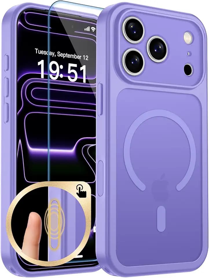 zapica Magnetic for iPhone 17 Pro Max Case, Purple