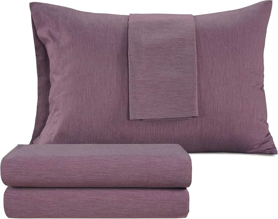 Izod Twin XL Sheet Set, Cotton Blend Sateen Silky, Deep Pocket Cooling, 3Pc