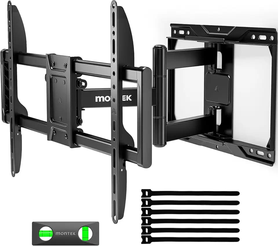 monTEK Full Motion TV Wall Mount for 37-84 Inch TVs