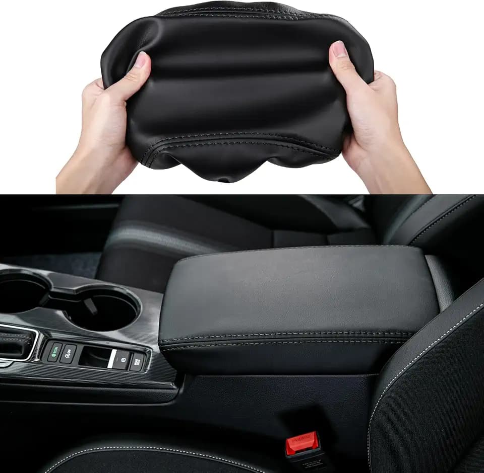CKE for Honda Civic 2022-2026 Armrest Cover -Black (Black line)