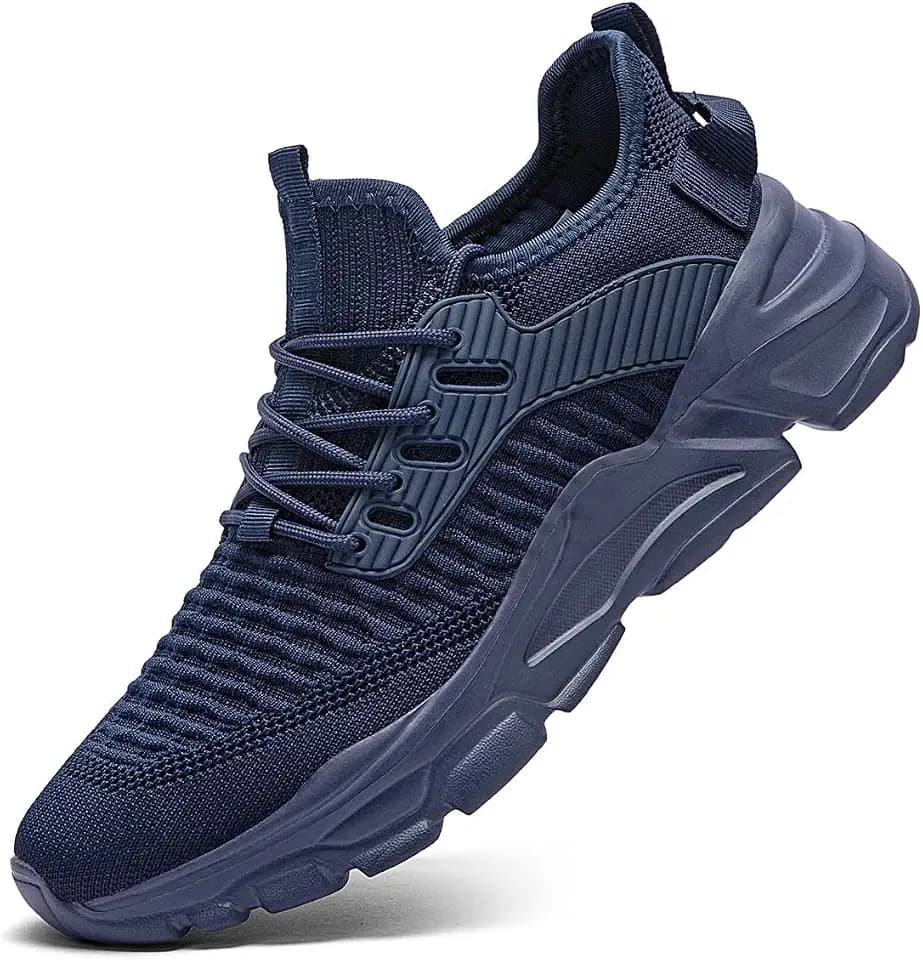 Men's Slip on Walking Shoes Tennis Running Sneakers Lightweight Breathable Casual Soft Sole Comfort Work Gym Trainers