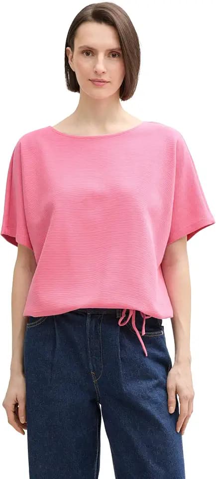 Tom Tailor Damen T-Shirt mit Struktur