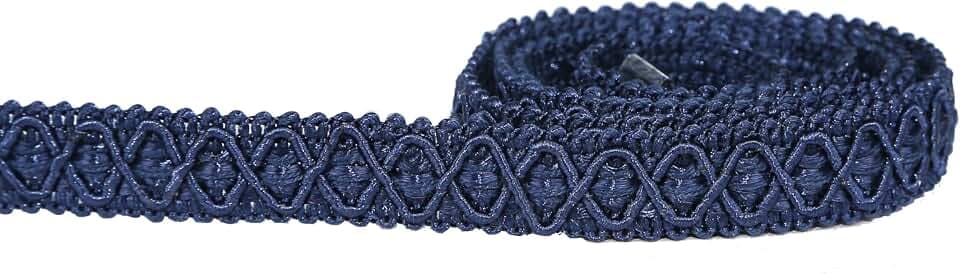 Gimp Braid Trim, 10 Yards 0.59 Inch Fabric Trim, Navy