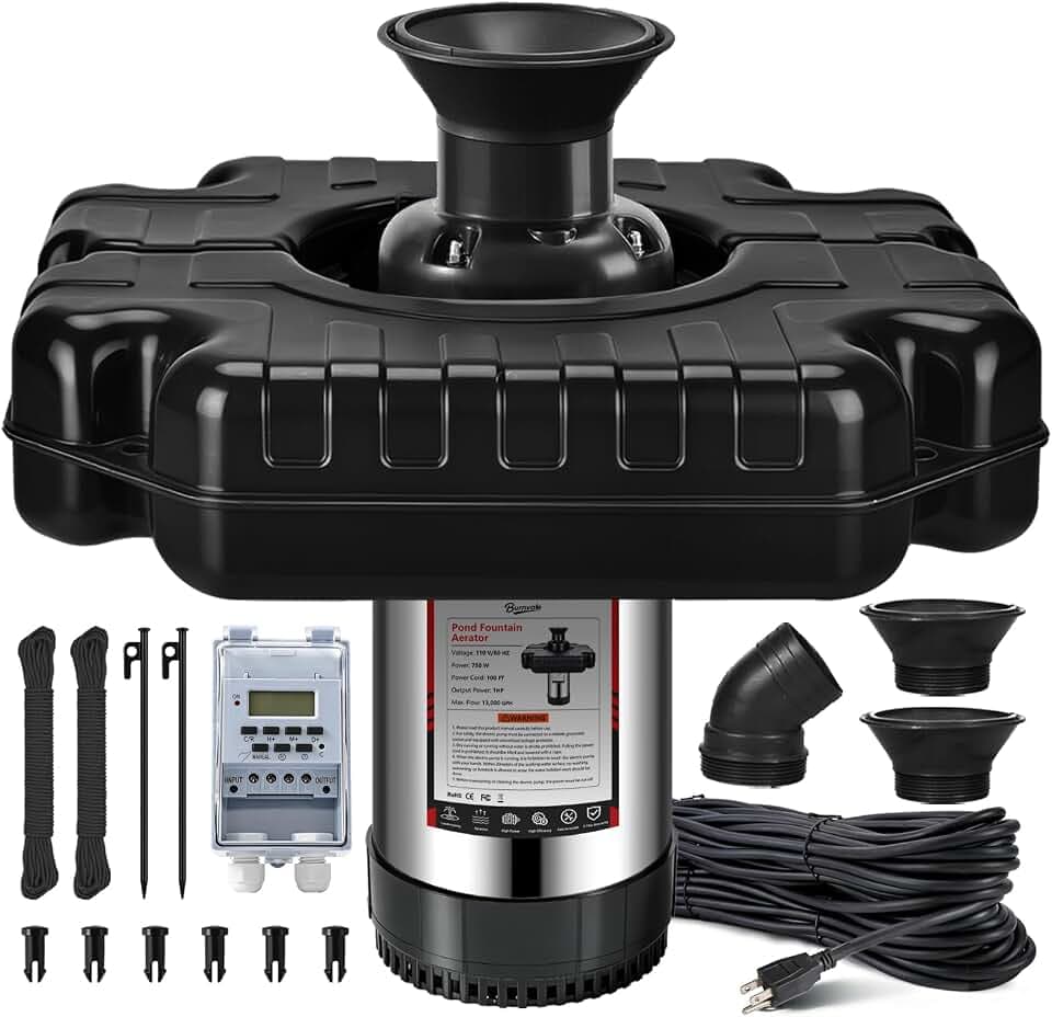 Pond Fountain Aerator，1HP 110V 750W Fountain Pump