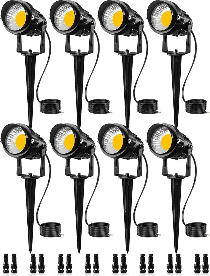 SUNVIE Low Voltage Landscape Lights Landscape Lighting with Connector 8Pack