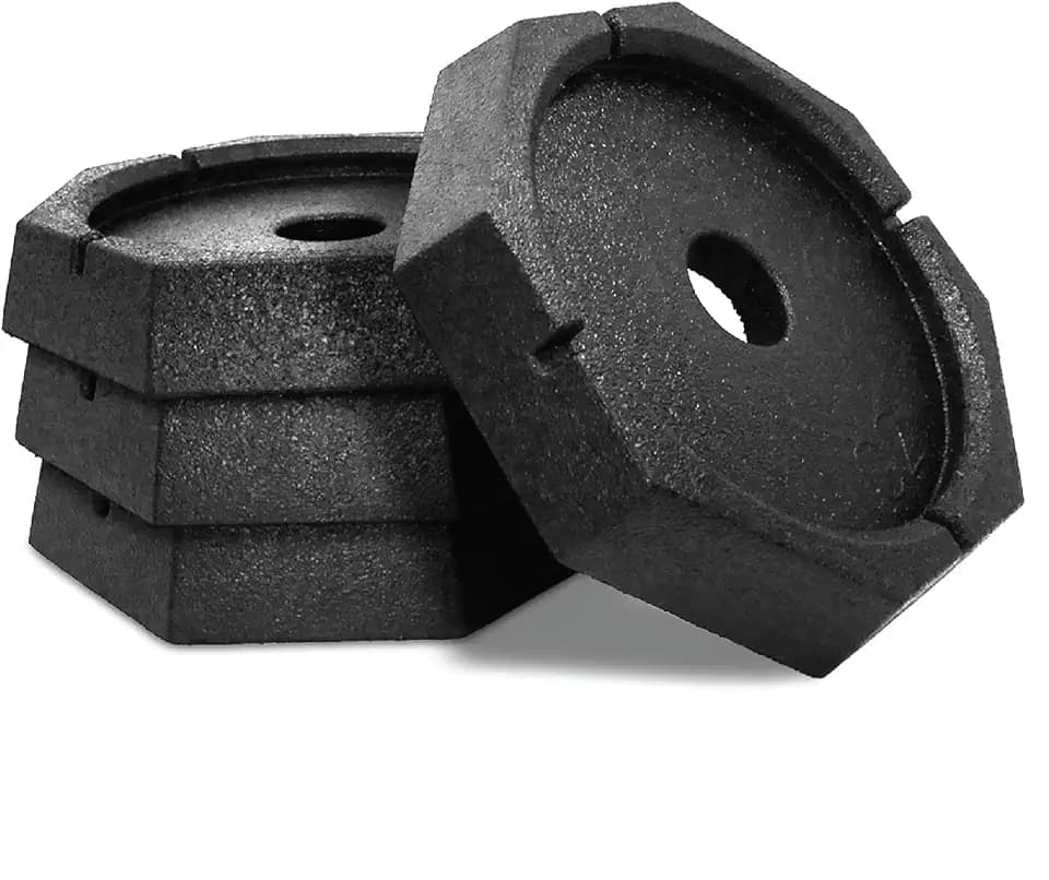 SnapPad Xtra (4-Pack) | Four-Point RV Leveling System Featuring 9” Round Jack Feet | Adds 61% Additional Surface Area for Stability, 5 lbs Per Pad & 11” Total Width | Must-Have RV Accessories