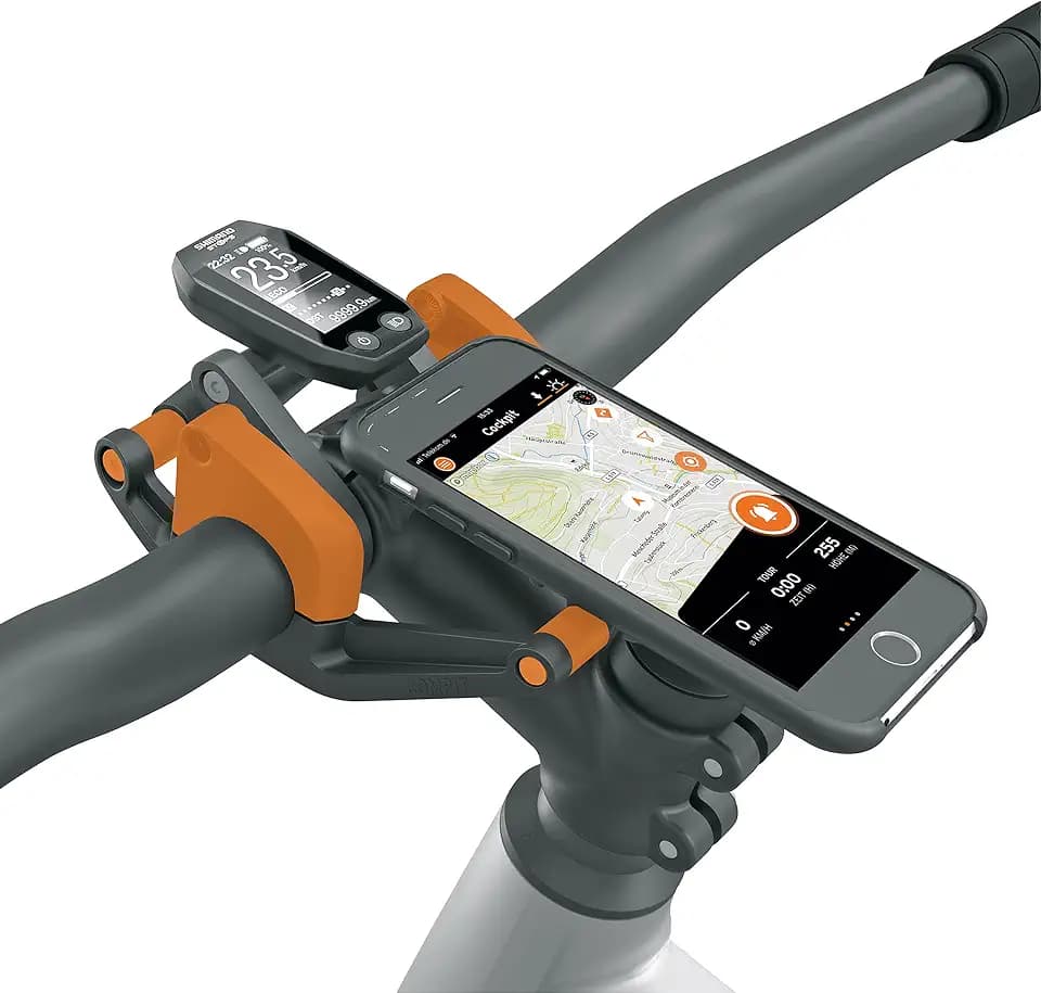 SKS GERMANY COMPIT/E Spacer Verbreiterungsset für die COMPIT/E(+) Handyhalterung (Fahrradzubehör für E-Bikes mit Yamaha-, Shimano oder Bosch-Display, inkl. Gummieinsatz, Klemme, Spacer und Schrauben)