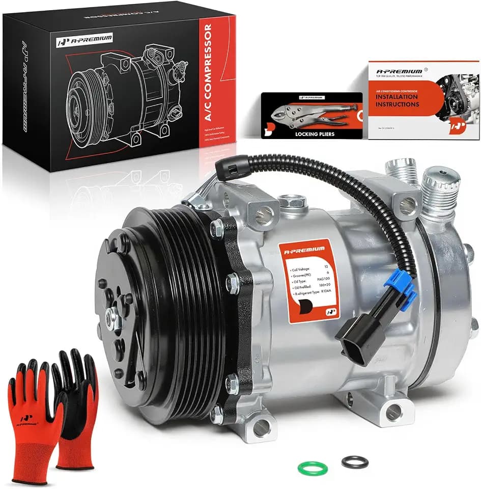 A-Premium Air Conditioner AC Compressor with Clutch