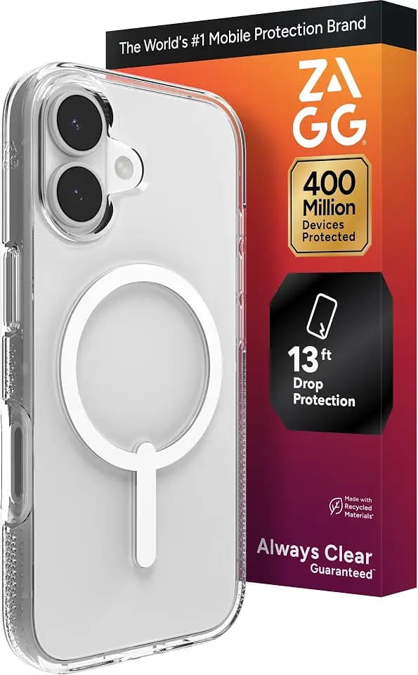 ZAGG Crystal Palace Case for iPhone 17 - Clear, Drop Protection (13ft/4m)