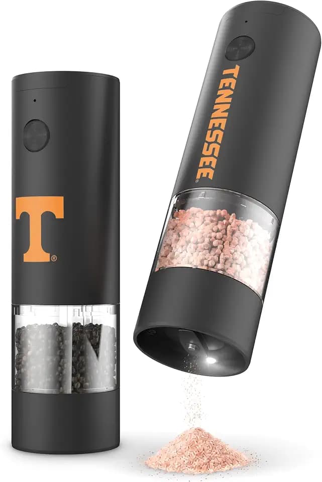 SOAR NCAA Electronic Salt and Pepper Grinder Set- Tennessee Volunteers