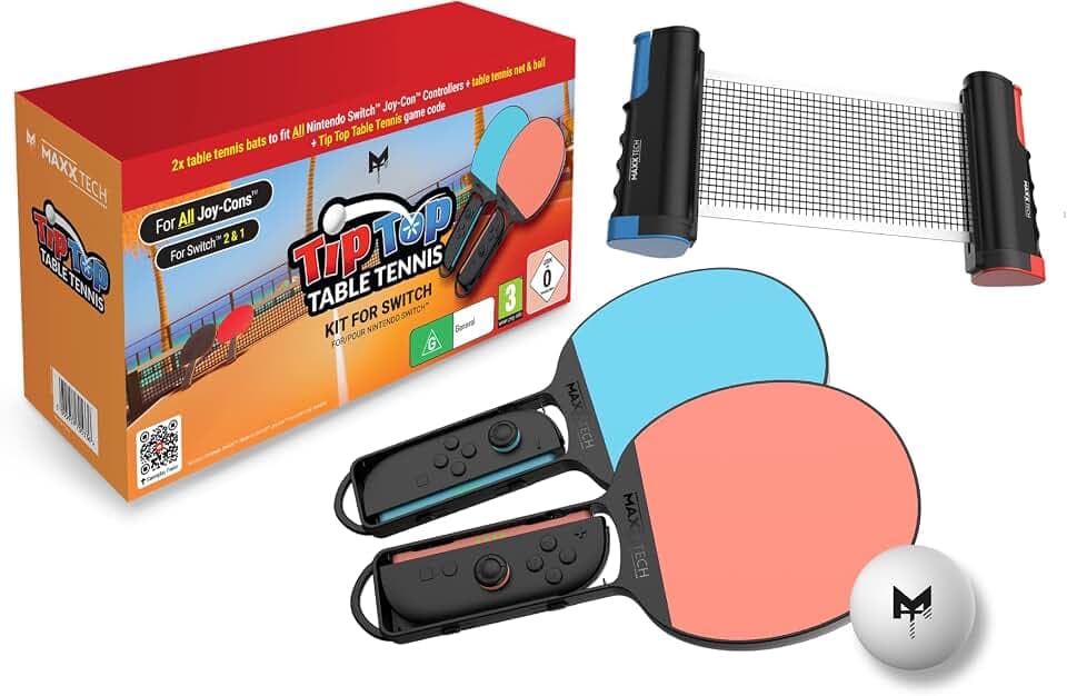 Maxx Tech Tip Top Table Tennis Switch 1&2