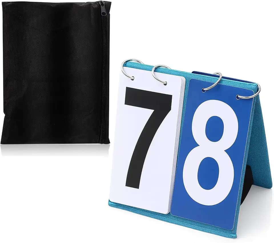 Over Net Tennis Score Keeper Flip Scoreboards Portable for Volleyball Basketball Coaching Tennis Outdoor
