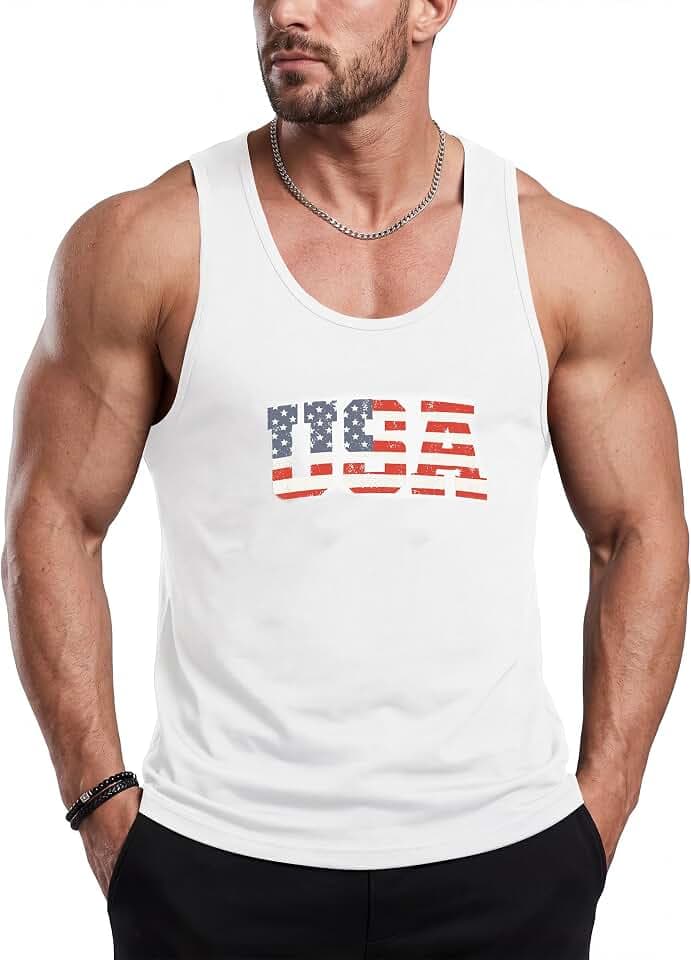 Men Tank Top Beach Summer Hawaii Vacation Plam Tree Graphic Workout Muscle Sleeveless Shirts for Men