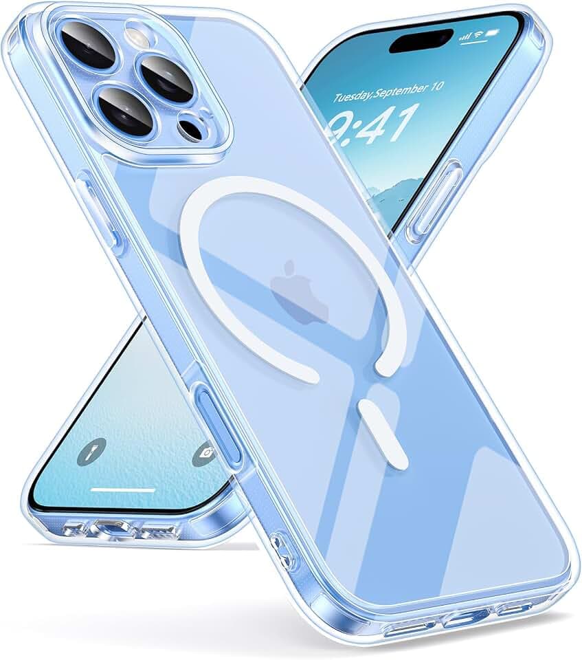 Oududianzi-Magnetisch Hülle für iPhone 16 Pro mit Magsafe, Transparent