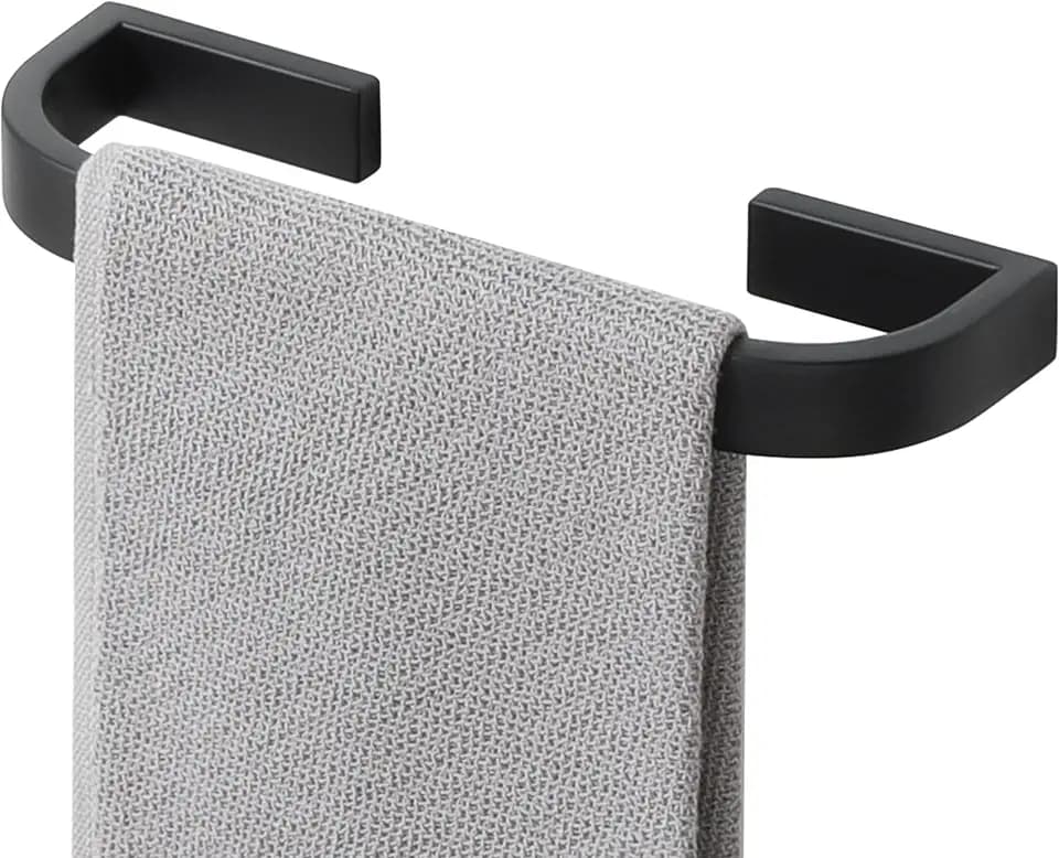 Alise 10 Inch Towel Bar Towel Racks for Bathroom Wall Mounted,Matte Black
