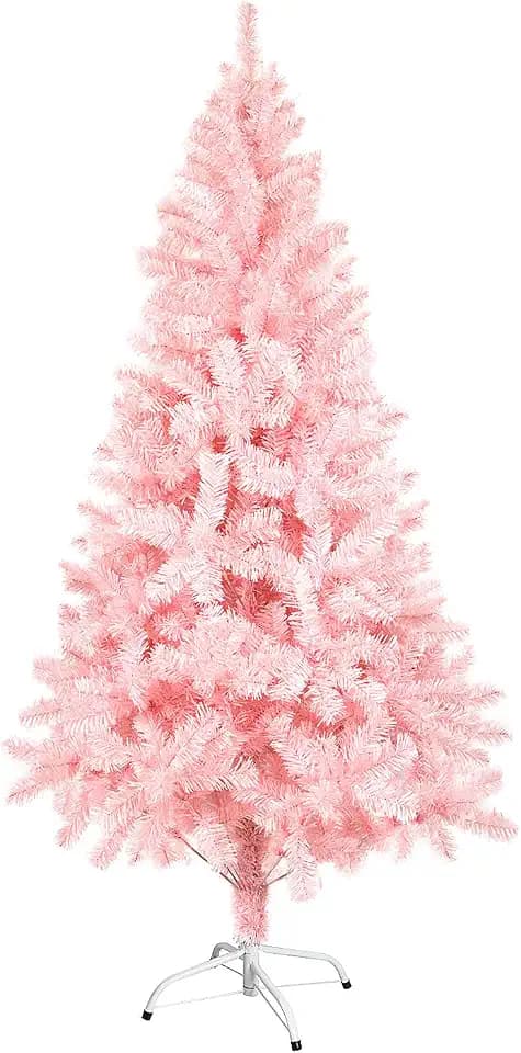 künstlicher Weihnachtsbaum 180 cm Tannenbaum Blassrosa