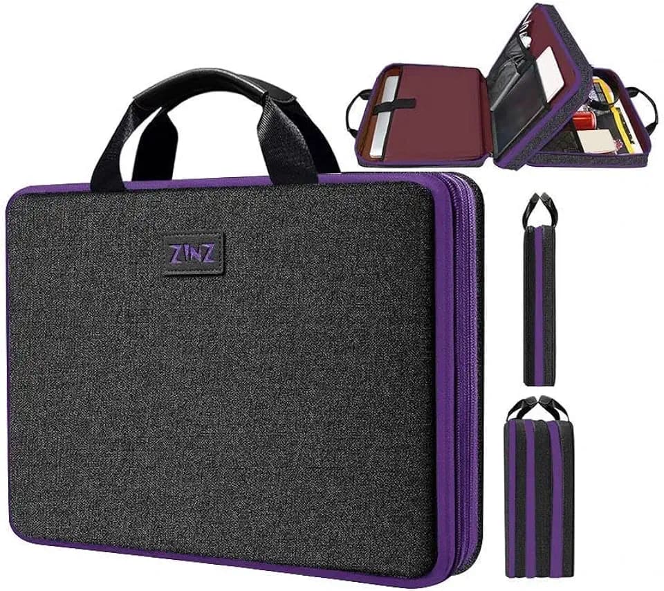 ZINZ Expandable Laptop Case 15.6 Inch Protective Sleeve,BK01PU01