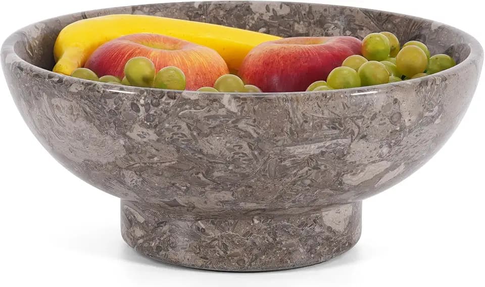 MARBLE RANGE Obstschale für Küchentheke, 25,4 cm, handgefertigt, dekorative Schalen für Heimdekoration, Eingangstisch, moderne Süßigkeitenschale, ideales Obstgericht