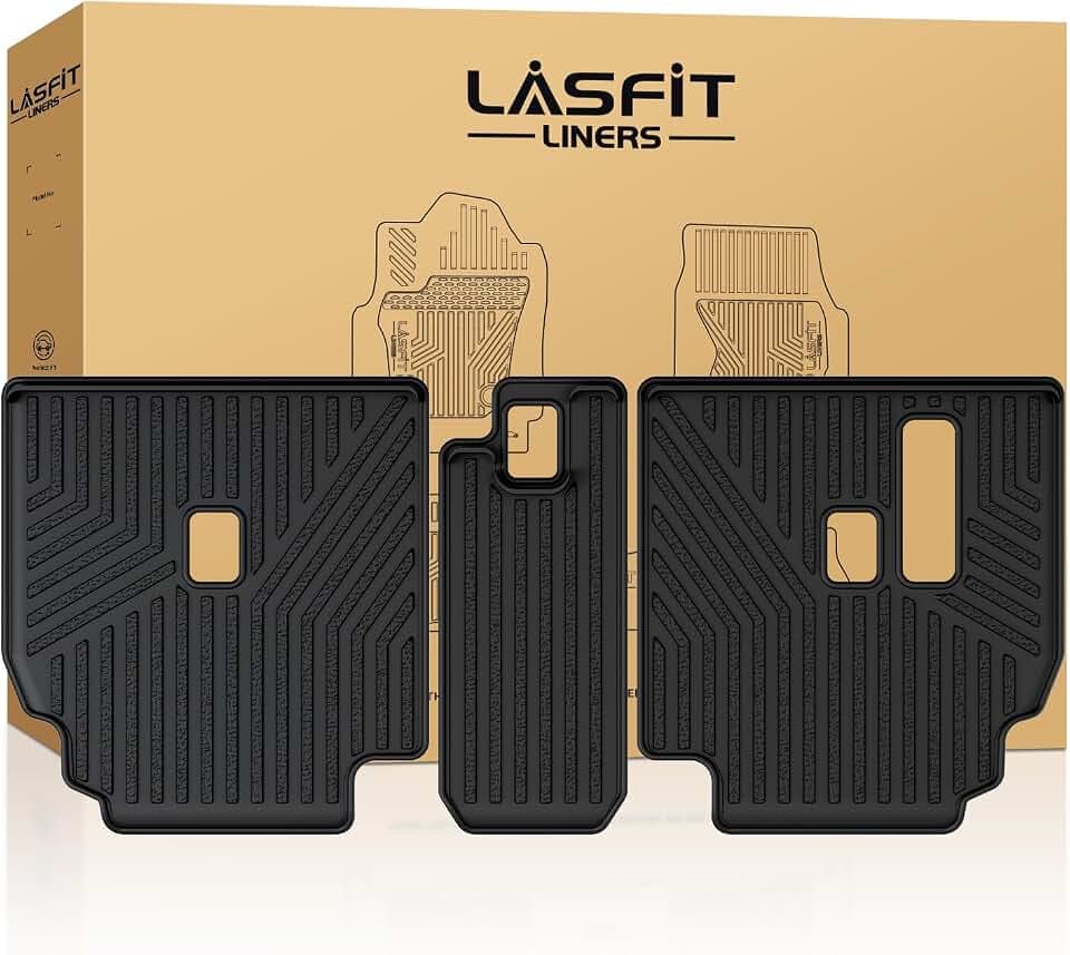 LASFIT Cargo Mat for Toyota 4Runner 2013-2024 Fit 7-Seats 2nd Row Seatback