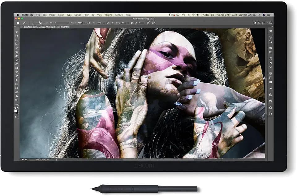 Wacom Cintiq Pro 17, Drawing Tablet with 4K 120 Hz Touchscreen & ProPen 3