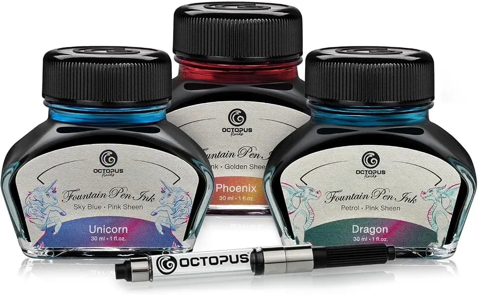 Octopus Fluids Sheen-Tinten Set LEGEND mit Konverter, 3 x 30 ml