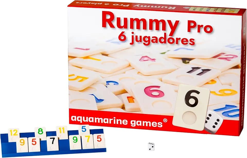 Aquamarine Games DO001 Rummy, Spiel für 6 Spieler, Modelle