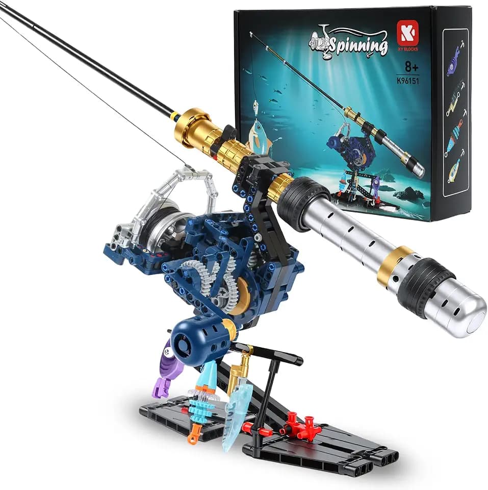 Spinning Reel Fishing Rod Building Blocks Kit (479 Pcs)