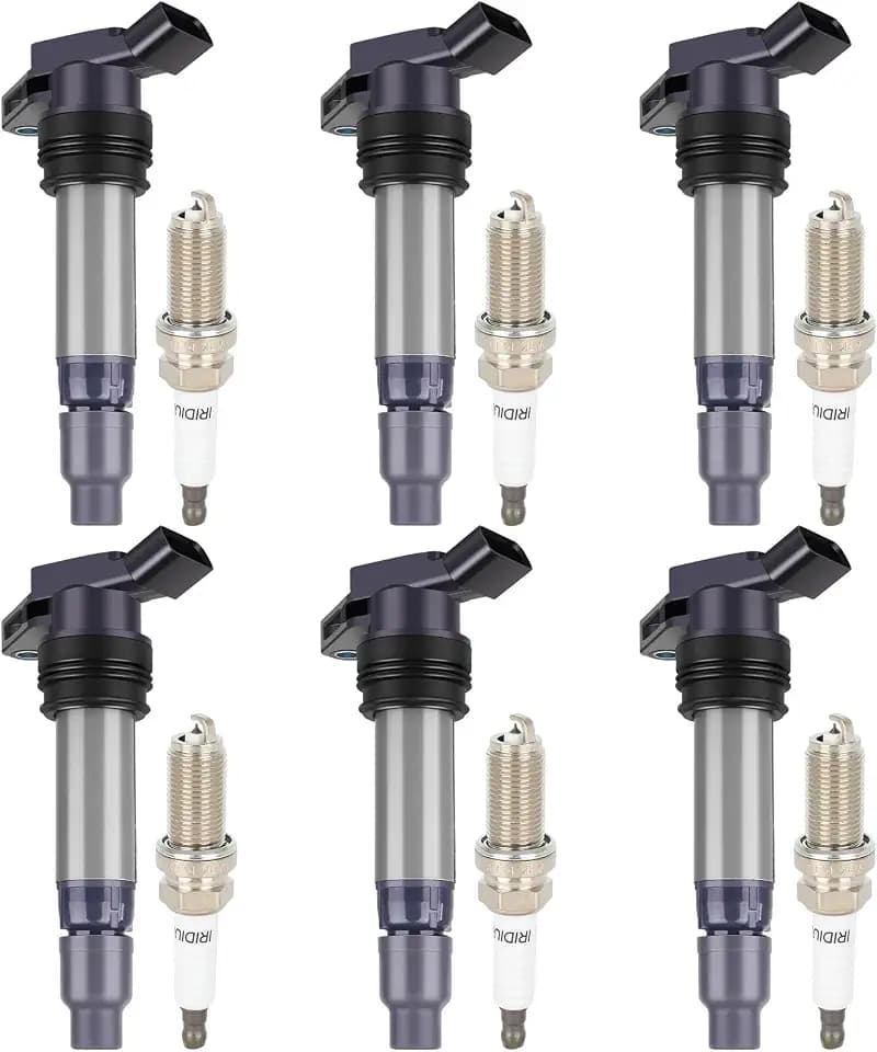 ECCPP UF594 & 6481 Ignition Coil Pack & Iridium Spark Plugs Set of 6