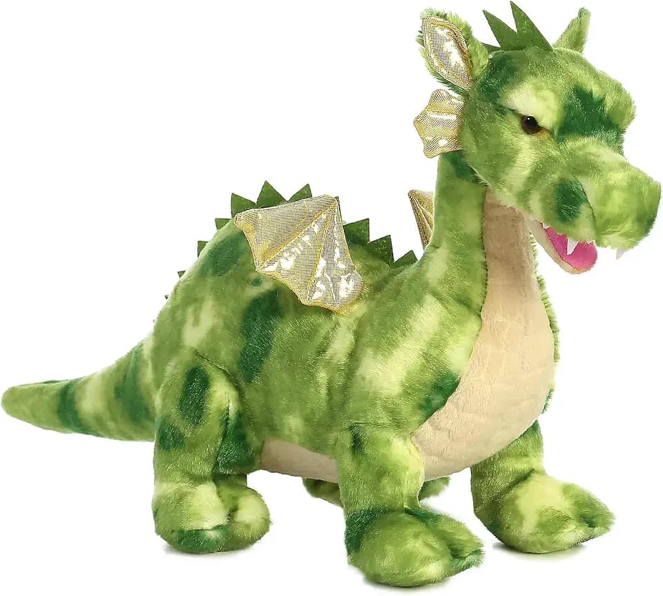 Aurora® Ferocious Dinos & Dragons Vollenth The Green™ Stuffed Animal - Prehistoric Fun - Cuddly Companions - Green 16.5 Inches