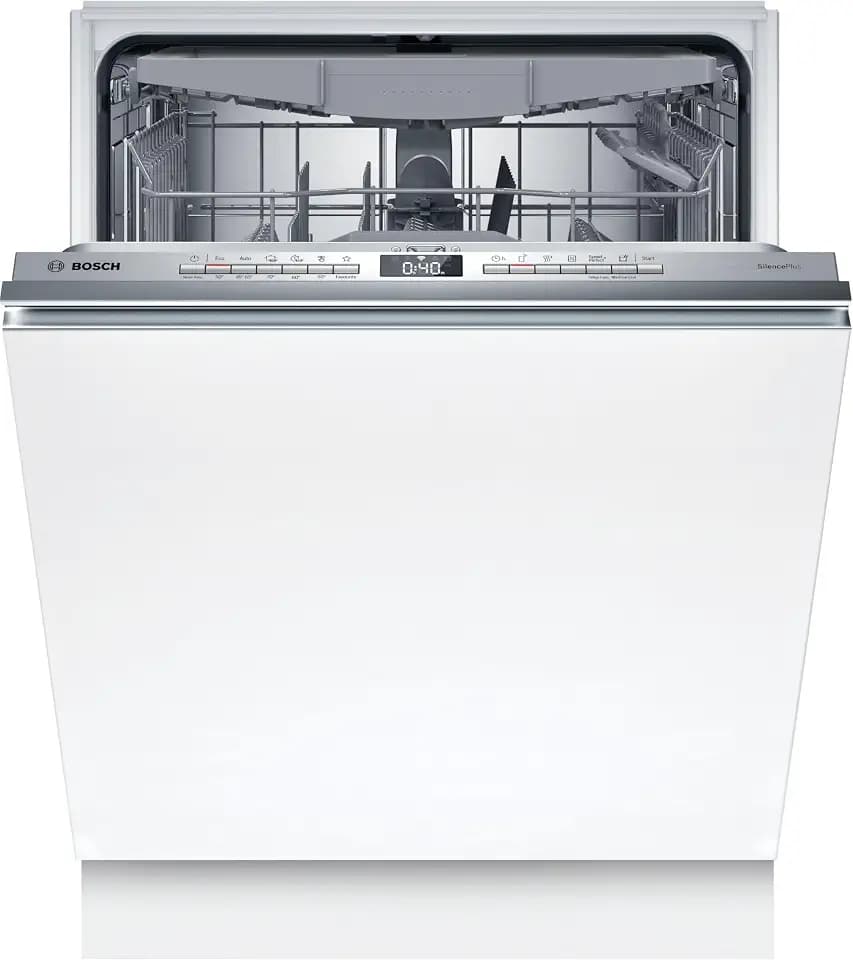 Bosch SMV4ECX28E, Serie 4, Smarter Geschirrspüler Vollintegriert 60 cm, Besteckschublade, Spülmaschine Made in Germany, besonders Leise, SpeedPerfect Plus, Extra Trocknen, Programmassistent, Aquastop