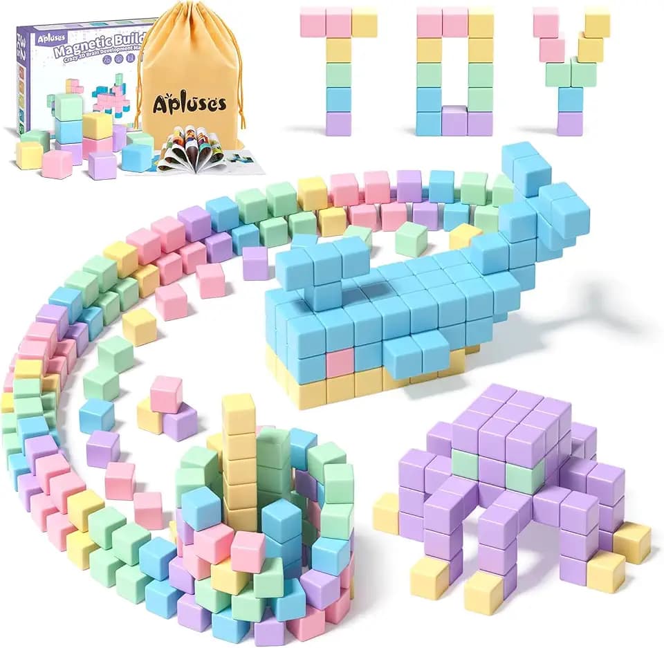 Apluses Magnetische Bausteine, Kinderspielzeug, Magnetisches Bauspielzeug