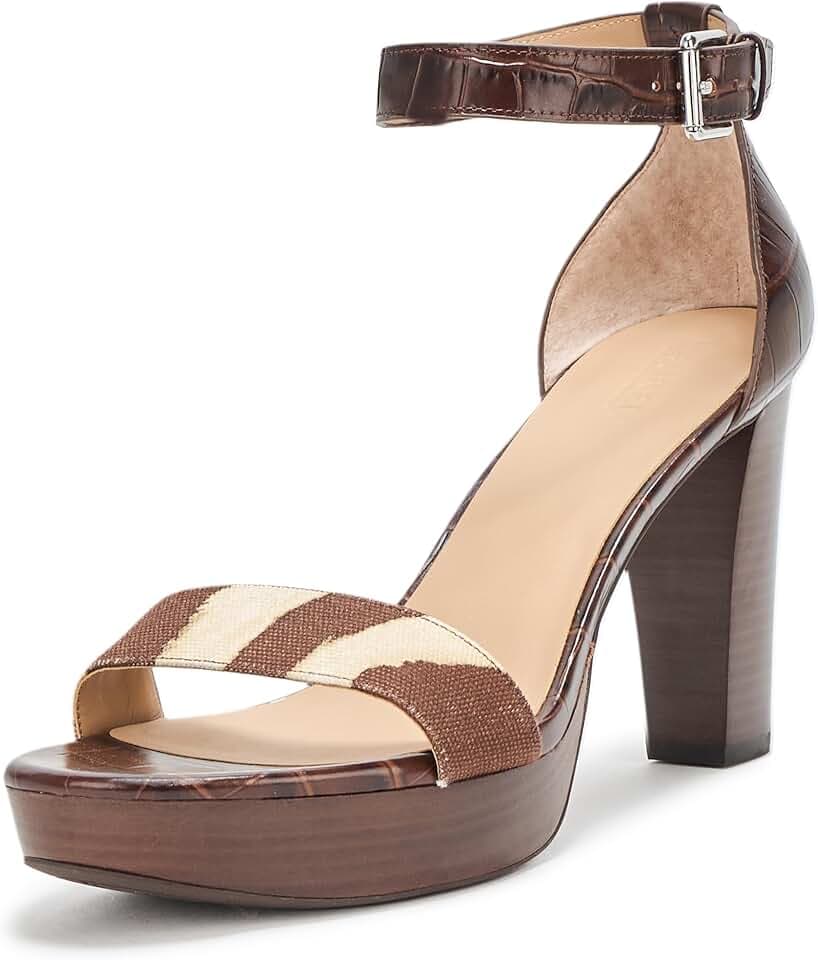 Lauren Ralph Lauren Women's Sylvia Zebra-print-trim Embossed Sandal