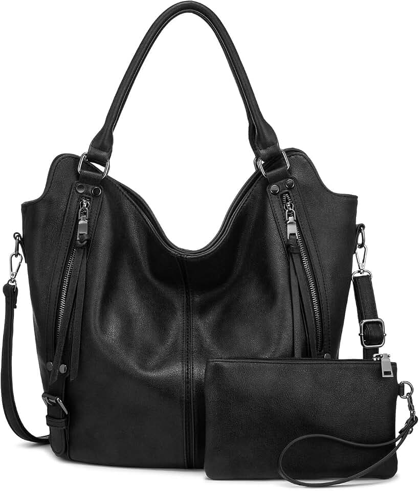 Tote Bag for Women PU Leather Shoulder Bags Fashion Hobo Bags Large Purse and Handbags with Adjustable Shoulder Strap