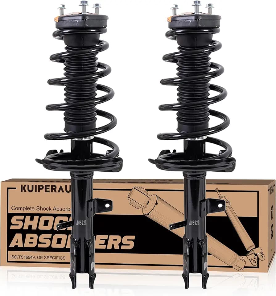 KUIPERAUTO Rear Complete Struts Coil Spring Assembly 172215 172216 Compatible with 2004-2006 Lexus RX330, 2007 RX350, 2006-2007 RX400h, 2004-2007 Toyota Highlander Replacement Shock Absorbers Only AWD
