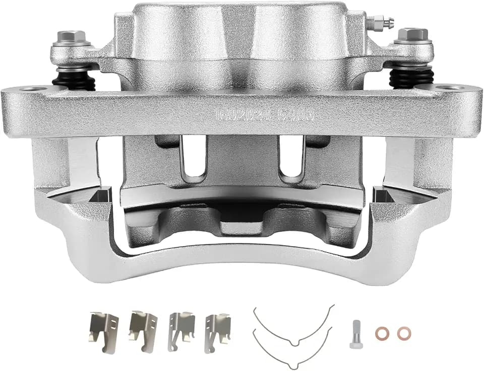 SCITOO 18B4791 Front Left Disc Brake Caliper w/Bracket,Double Pistons