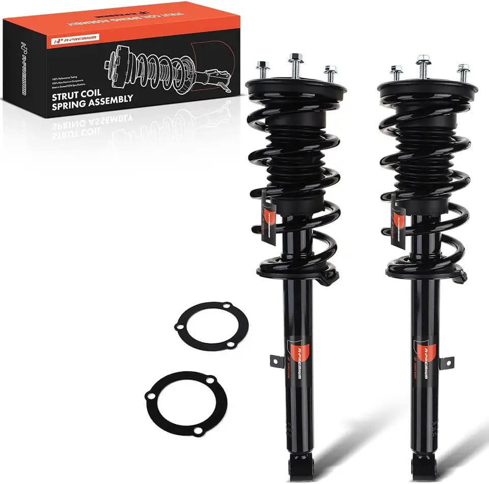 A-Premium Front Complete Strut Assemblies with Coil Springs, Set of 2