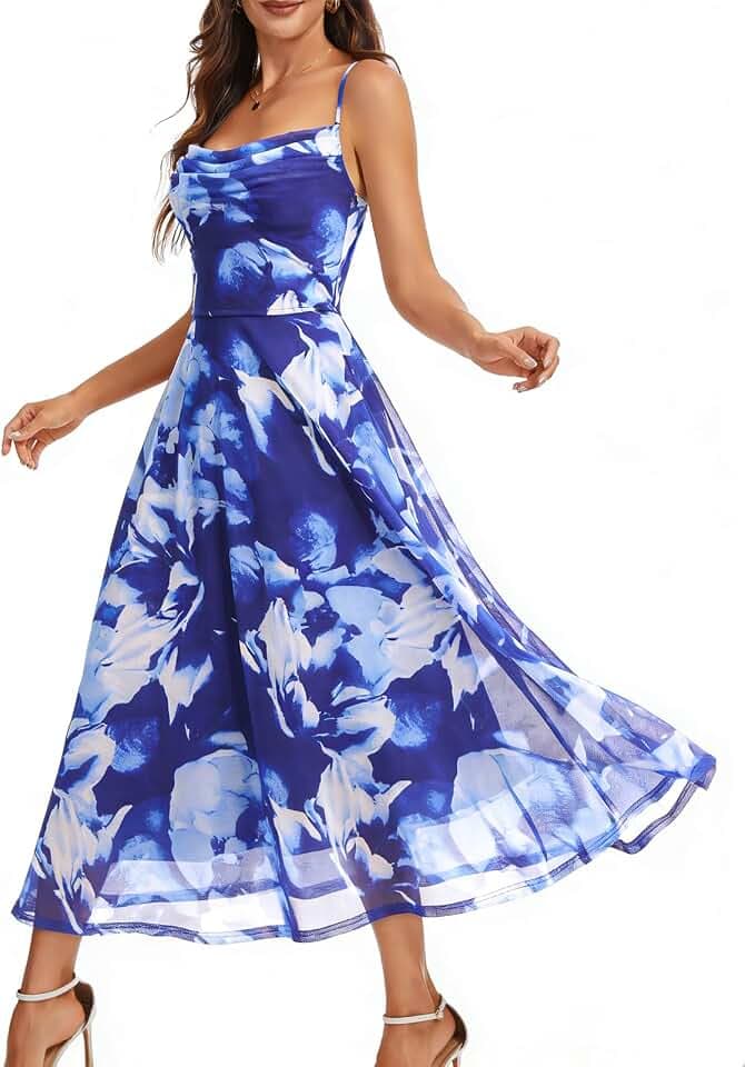 DRESSTELLS Floral Summer Dresses 2026, Formal Wedding Guest Beach Dress