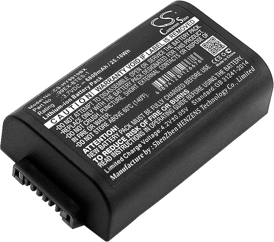 TCTK Akku 6800mAh Kompatibel mit [Dolphin] 99EX, 99EX-BTEC, 99EXhc, 99GX, für [Honeywell] 99EXhc, 99GX, Dolphin 99EX, Dolphin 99EX-BTEC Ersetzt 99EX-BTEC-1, 99EX-BTES-1 FBA