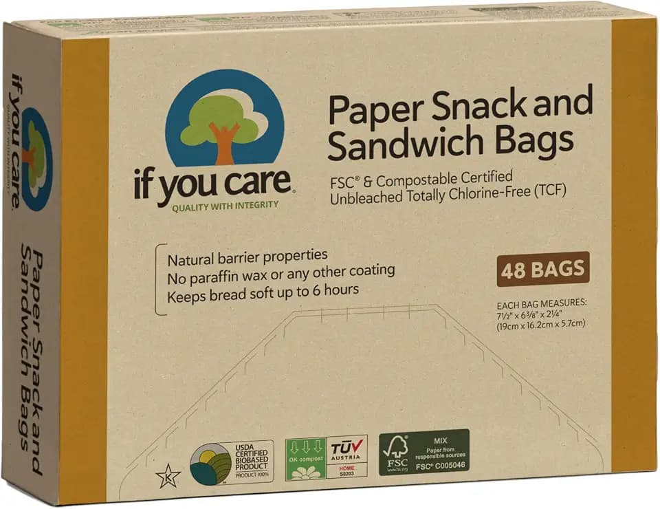 If You Care Sandwich Bags, Natural, 48 Count (Pack of 2)