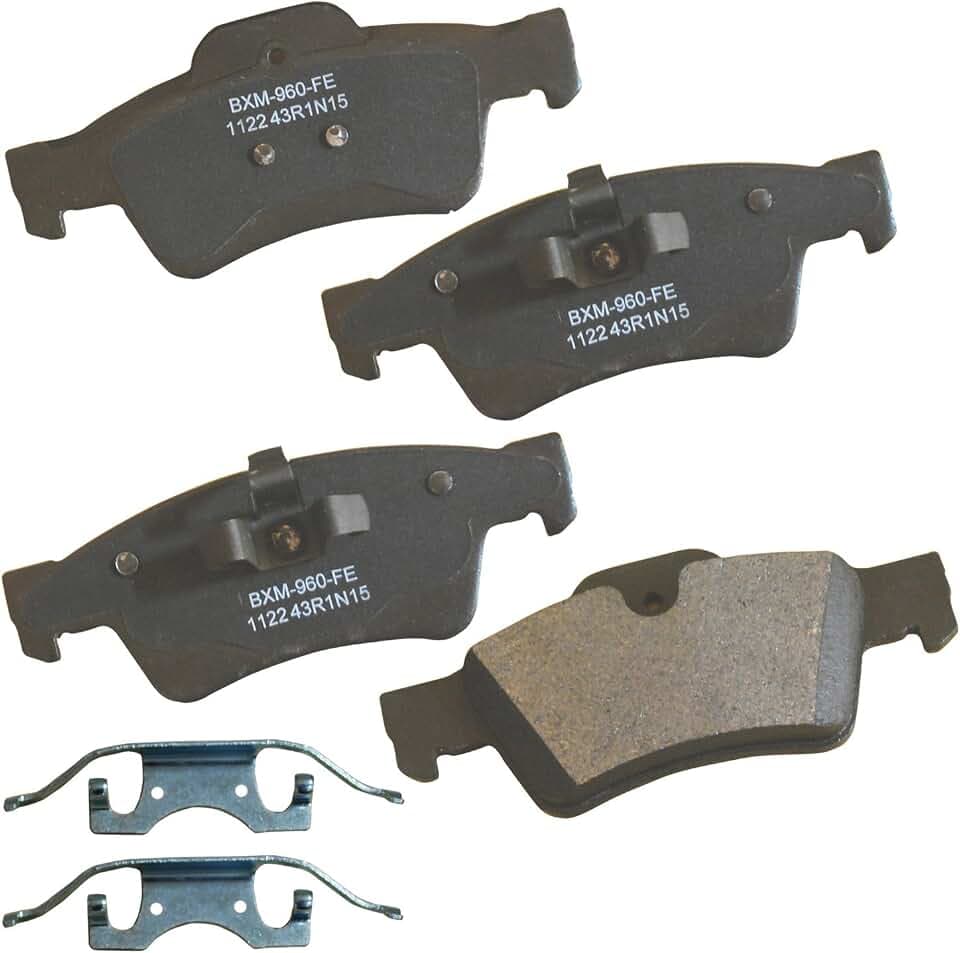 Bendix Premium SBM1122 Semi-Metallic Rear Brake Pads for Select Models Mercedes-Benz G55 AMG, G63 G65 GL320, GL350, GL450, GL500, GL550, ML320, ML350, ML450, ML500, ML550, R320, R350, R500