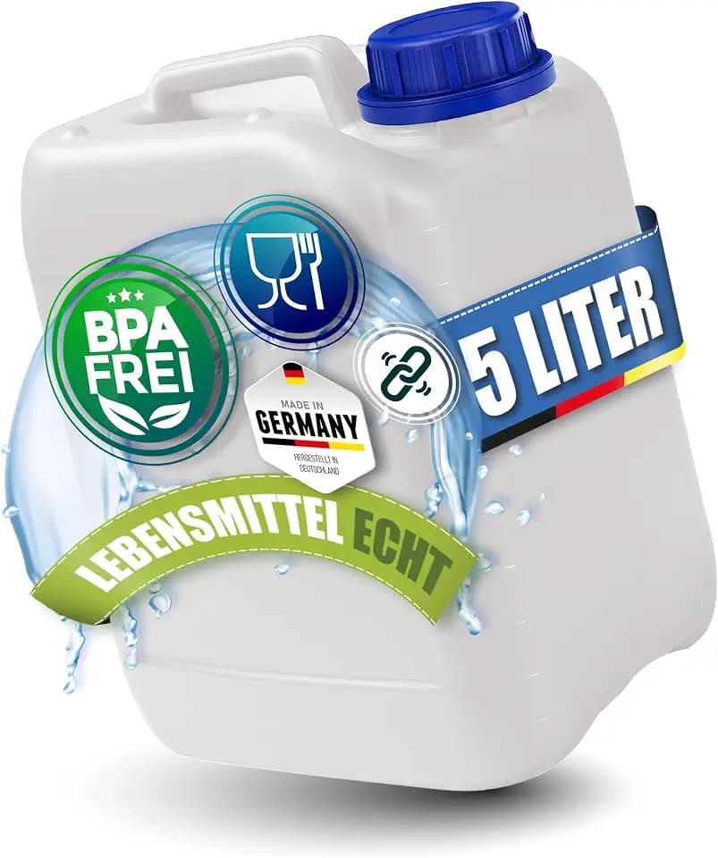 5L Wasserkanister, BPA frei, lebensmittelecht, Kanister Made in Germany
